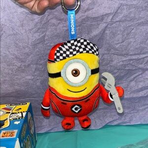 Despicable Me 4 Movie Minions Plush Pendant CONFIRMED Pit Crew Carl